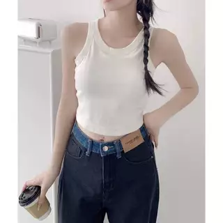 Áo phông bra mút ngưc,áo crop top baby tee,áo ba lỗ bra trơn mút ngực, áo sát nách bra có đệm ngực, áo thun cotton