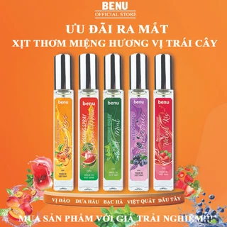 Xịt Thơm Miệng Kissing Spray BENU Sịt Thơm Miệng Hương Trái Cây Ngọt Ngào Hương Bạc Hà The Mát 10ml