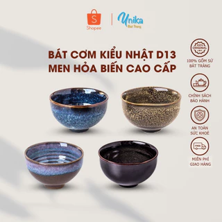 Bát Cơm Kiểu Nhật D13 - Bát Cúp Cơm - Chén Ăn Cơm Kiểu Nhật - Gốm Sứ Cao Cấp Bát Tràng