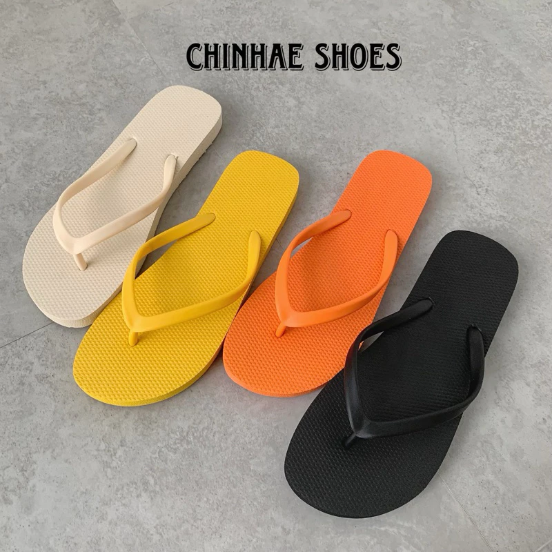 Dép tông kẹp ngón nhiều màu sắc chống thấm nước đi biển thời trang nữ mùa hè dép đi trong nhà D004