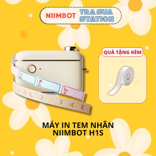 NIIMBOT H1S Máy in nhãn cầm tay Bluetooth phù hợp in label, nhãn trang trí cho văn phòng và gia đình - Bảo Hành 12T