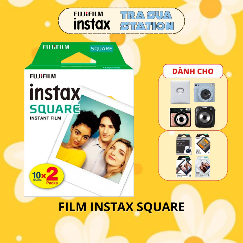 FILM INSTAX SQUARE (20 tấm) - Film vuông chụp ảnh lấy liền Fujifilm Instax