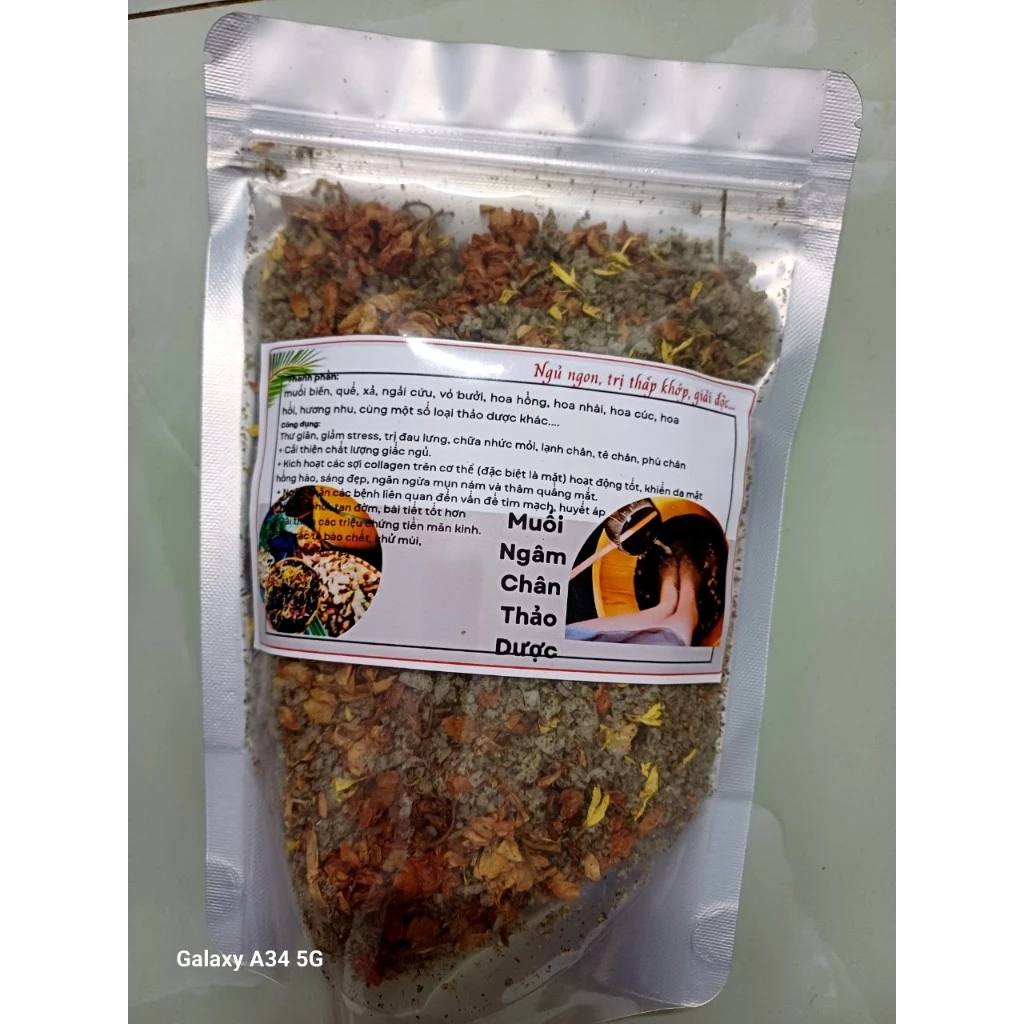Muối ngâm chân⚡ THẢO DƯỢC NGƯỜI DAO ĐỎ⚡muối thảo dược ngâm chân thải độc