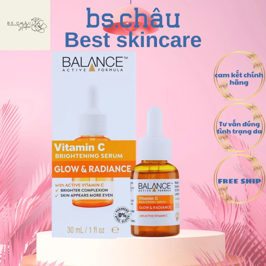 Serum Sáng Da, Mờ Thâm Balance Active Formula Vitamin C Brightening 30ml HÀNG XÁCH AUTH _ - bs châu