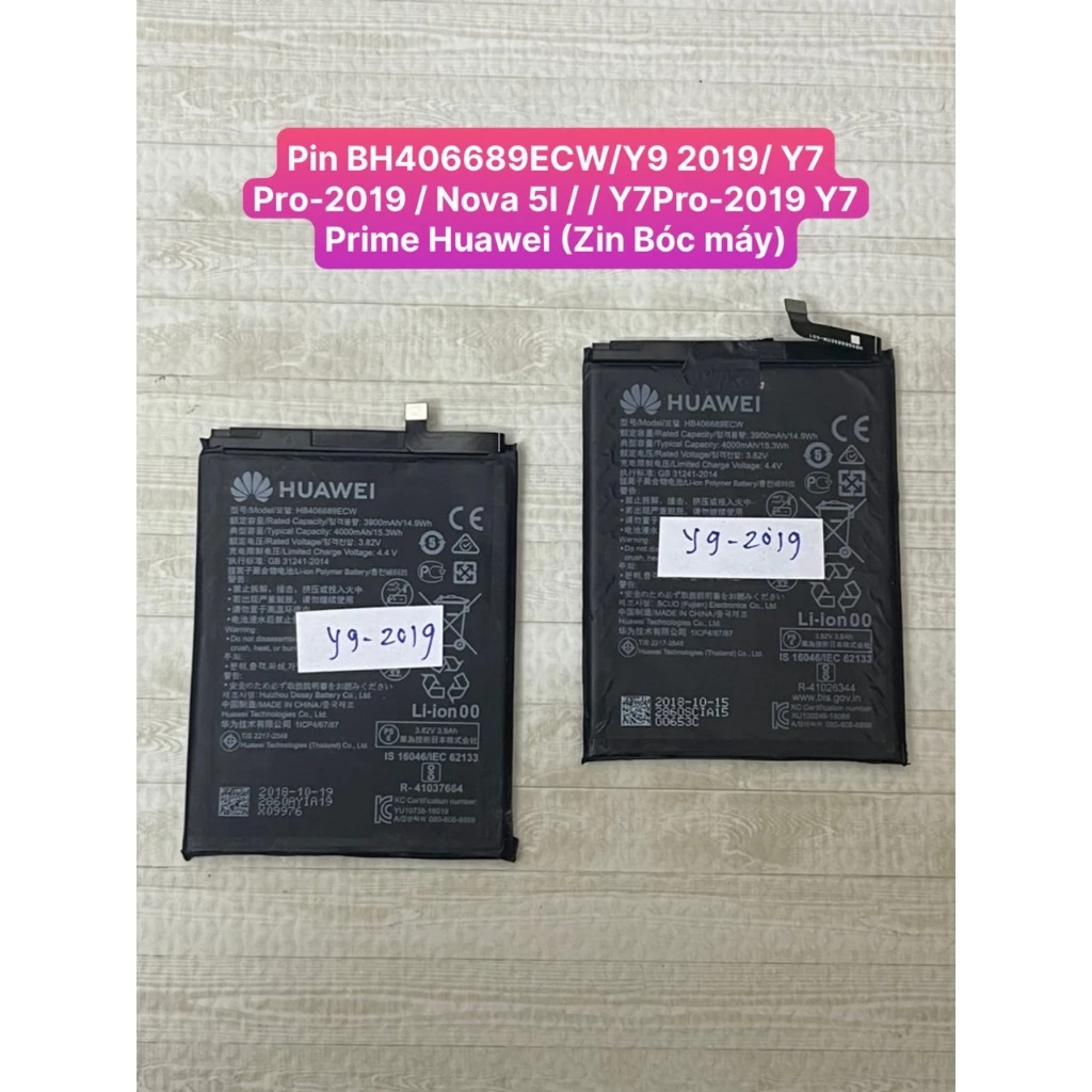 Pin BH406689ECW/Y9 2019/ Y7 Pro-2019 / Nova 5I / / Y7Pro-2019 Y7 Prime Huawei (Zin Bóc máy)