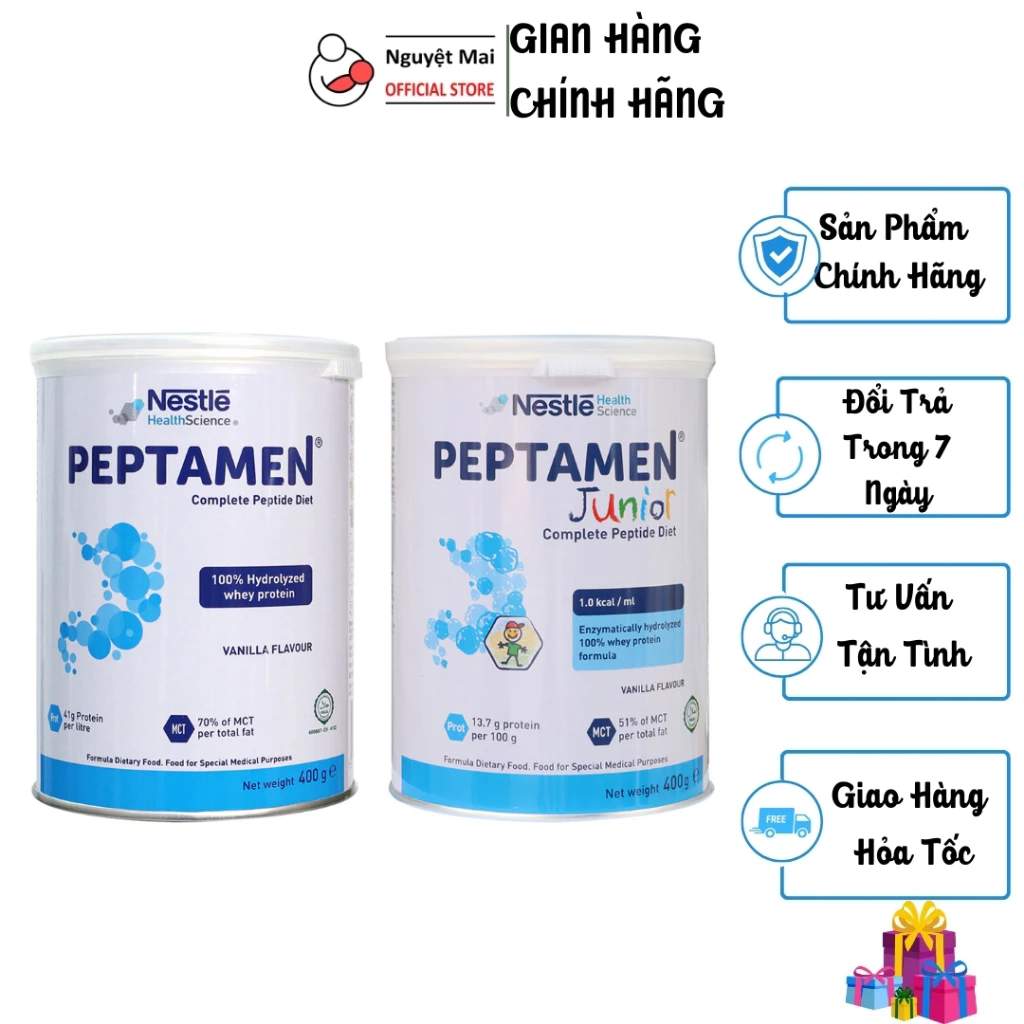 Sữa bột Peptamen/ Peptamen Junior - dành cho người kém hấp thu hộp 400g