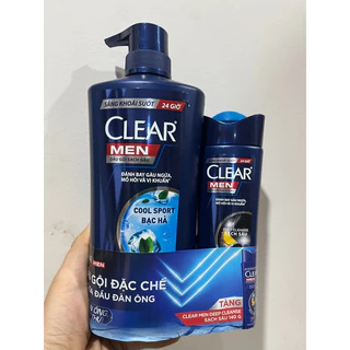 Dầu Gội Clear, Clear Men Có Tặng 630g, 1,4kg Sạch Gàu Nuôi Dưỡng Da Đầu