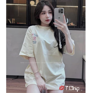 Áo Thun MLB Form Rộng Tay Lỡ Vải Cotton 100% , Áo Phông Tay Lỡ Unisex Nam Nữ