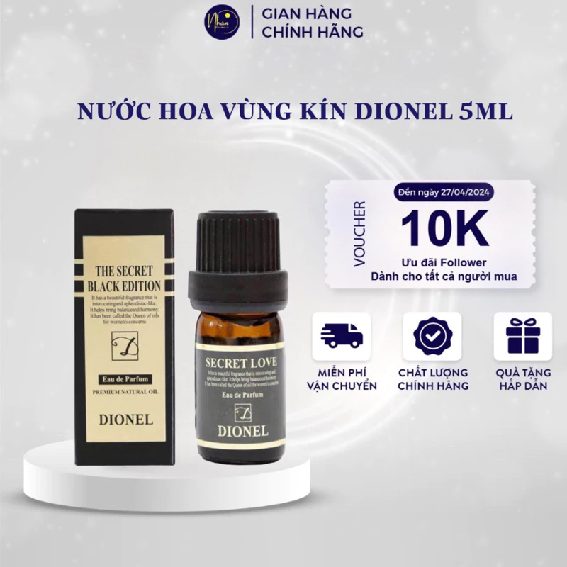 Nước hoa vùng kín Dionel Secret Live 2in1 5ML