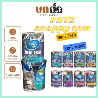 Pate Snappy Tom cho mèo Real Fish , Real Meat lon 400gr - Pate Snappy Tom