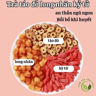 Trà thảo mộc dưỡng sinh táo đỏ long nhãn kỷ tử ,trà dưỡng tâm an thần bồi bỏ khí huyết