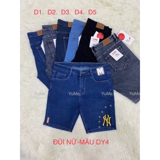 Quần Đùi MẪU-DY4. Jean Bigsize nữ có size 26-44. Vải Cotton dày và co giãn, đặt biệt không ra màu