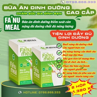 2 Hộp Sữa hạt bổ sung dinh dưỡng Fanu Meal,Hỗ trợ giảm cân, Thay thế bữa ăn dinh dưỡng cho cả Gia Đình, Fanu Meal