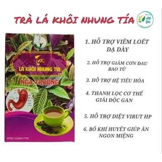 Trà Lá Khôi Nhung Tía - Hổ Trợ Viêm Loét Dạ Dày, Đại Tràng An Toàn Hiệu Quả