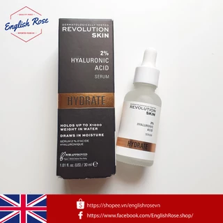 [Bill UK] Serum dưỡng ẩm Revolution Skincare 2% Hyaluronic Acid Plumping & Hydrating Serum 30ml
