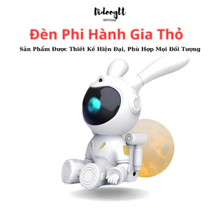 Đèn Phi Hành Gia Thỏ Chiếu Sao Galaxy Giải Ngân Hà, Đèn Mặt Trăng Thỏ Phi Hành Gia, Trang Trí Phòng Ngủ, Làm Việc