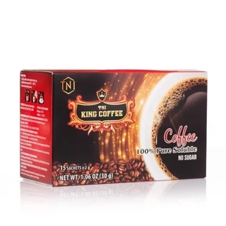 CÀ PHÊ HÒA TAN ĐEN  KING COFEE  HỘP 15 GÓI