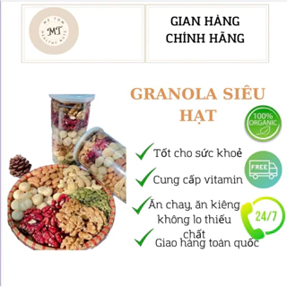 500g Granola siêu hạt Mẹ Tom, siêu macca không yến mạch, ăn kiêng, ăn chay, Healthy, Eat Clean, Gym