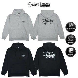 Áo Hoodie Stussy Basic - Áo khoác chất Cotton nỉ bông mịn dày nặng ~ 700gram