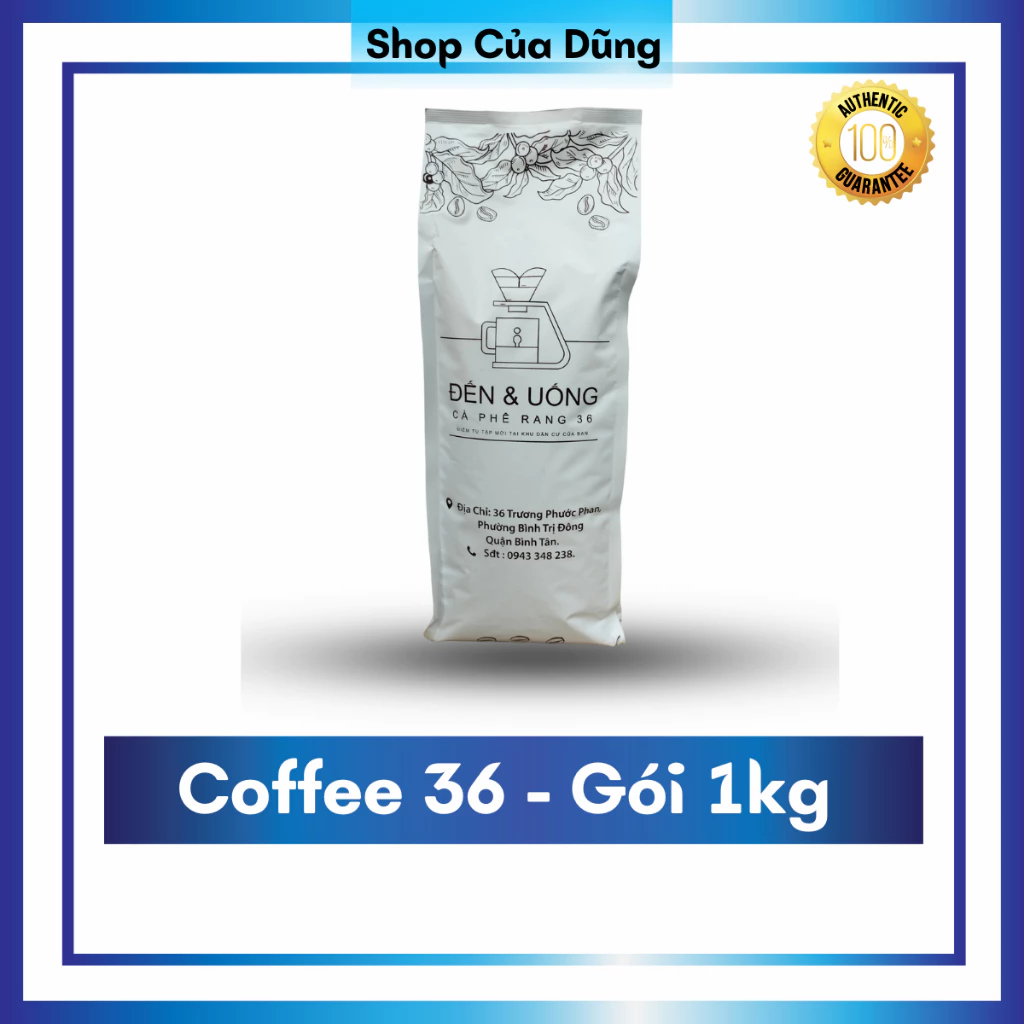 Coffee 36, cà phê công thức pha phin hoặc pha máy đều được