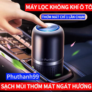 Máy lọc không khí oto Air Purifier lọc mùi khử khuẩn tạo ion âm, lọc sạch 99% mùi khó chịu, sạch sẽ thơm mát xe ô tô