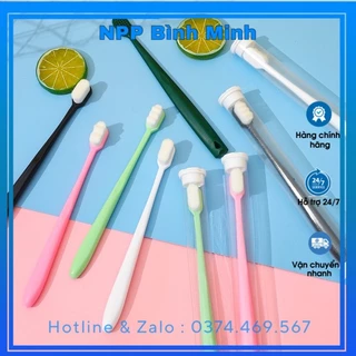 SET 10 Bàn Chải Đánh Răng Sợi Lông Nano Siêu Nhỏ Siêu Mềm Cho Răng Nhạy Cảm