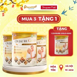 [Hỏa tốc HN] Sữa Hạt OVISURE GOLD - Bổ Sung Dinh Dưỡng, Ngăn Ngừa Loãng Xương và Tăng Cường Miễn Dịch - Lon 650G