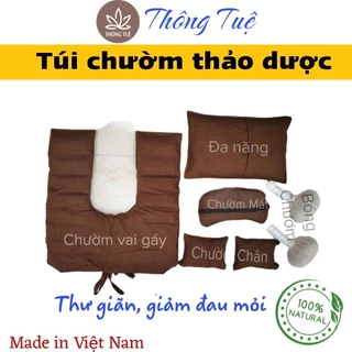 Gối chườm thảo dược - Túi chườm mắt thảo dược - Giảm đau cổ gáy, lưng, bụng