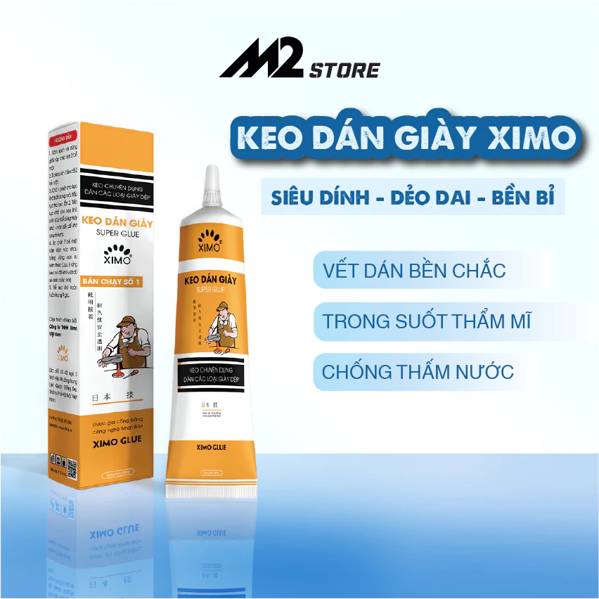 Keo dán giày thể thao siêu dính dùng nhiệt trong suốt không tổn thương da XIMO KDG06