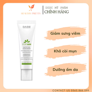 [BABE] Kem Dưỡng Ẩm Kiềm Dầu Giảm Mụn - BABE Stop AKN Mattifying Moisturiser