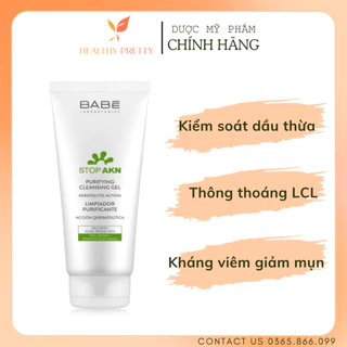 [BABE] Sữa rửa mặt cho da dầu mụn - BABE Stop AKN Purifying Cleansing Gel