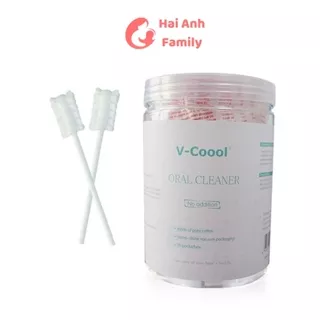 Que tưa lưỡi, rơ lưỡi V-coool, hộp 30 que