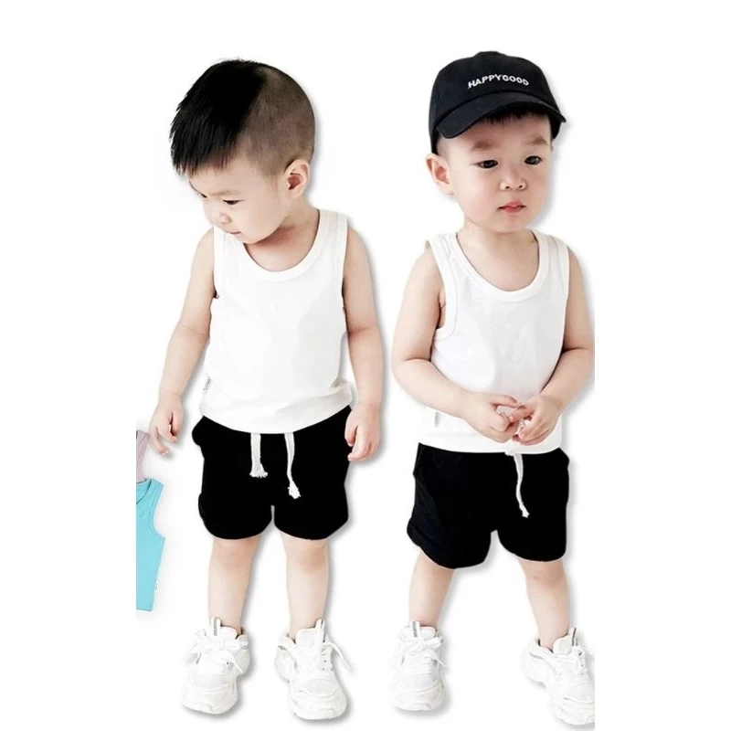 Áo 3 lỗ trắng cotton đẹp sịn form dáng chuẩn đẹp cho bé 8_18kg