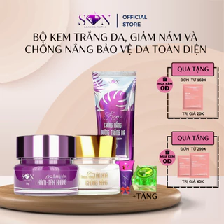 Bộ Kem Face Giảm Nám Và Chống Nắng Bảo Vệ Da SON COSMETIC Giúp Dưỡng Trắng, Ngăn Ngừa Lão Hóa Da