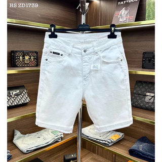 Quần Short Jeans D&G milano - Trắng bản trơn