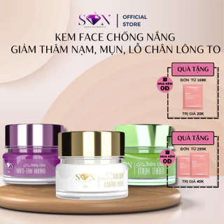 Kem Face Dưỡng Trắng, Giảm Mụn Nám SON COSMETIC ( Hủ Trắng Chống Nắng - Hủ Xanh Giảm Mụn - Hủ Tím Giảm Nám )