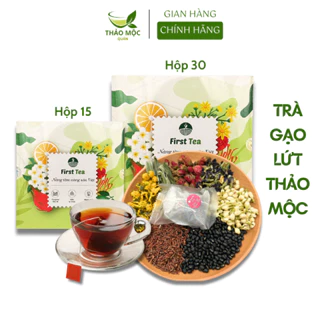 Trà gạo lứt thảo mộc lục vị túi lọc - giảm cân, đẹp da, detox thanh nhiệt thải độc, mát gan