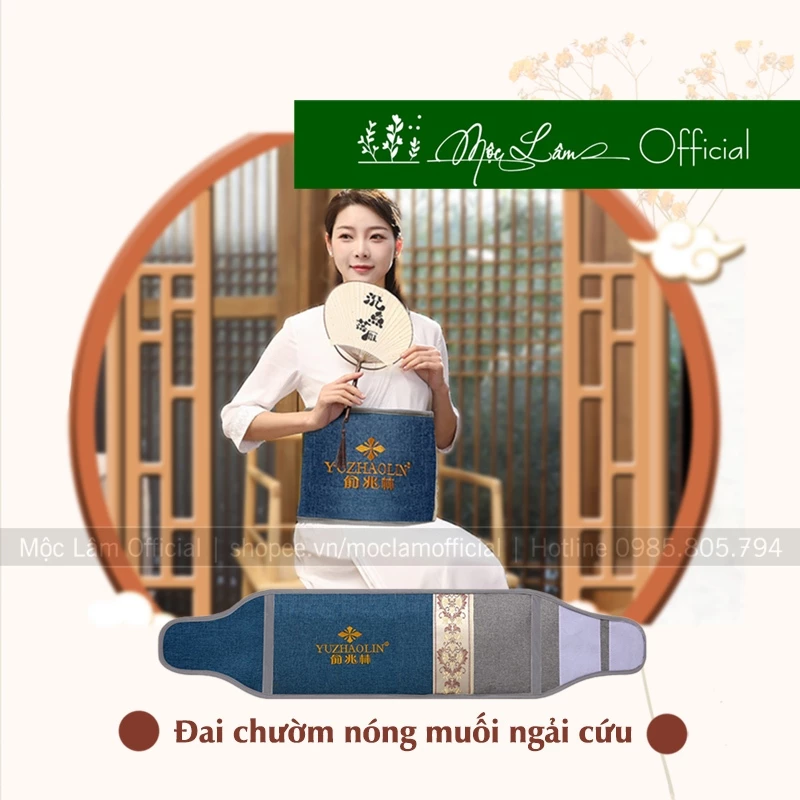 Đai Chườm Nóng Muối Thảo Dược - Túi Chườm Đá Muối Ngải cứu Cắm Điện - Túi chườm đá muối sau sinh Giá Rẻ