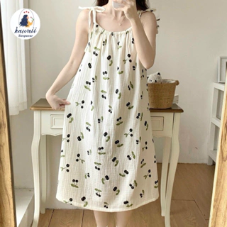 ĐẦM NGỦ VẢI MUSLIN SIZE 45-65KG, VÁY BẦU VẢI XÔ, VÁY NGỦ VẢI XÔ MỀM MỊN, THẤM HÚT MỒ HÔI