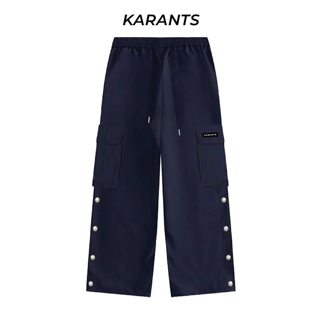 Quần Dù Ống Rộng Xẻ Tà Karants Local Brand Streetwear Hot Trend [BST Mùa Hè] - KQ34