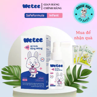 (Hàng mới về) Xịt Vệ Sinh Răng Miệng Wetee Cho Bé Từ 6 Tháng Tuổi 30ml giảm các tình trạng sưng đau nướu cho bé mọc răng