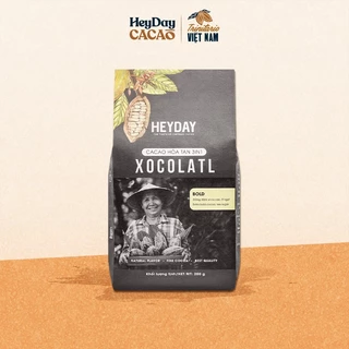 Túi 200g Bột cacao sữa gu đắng đậm HEYDAY Xocolatl Bold