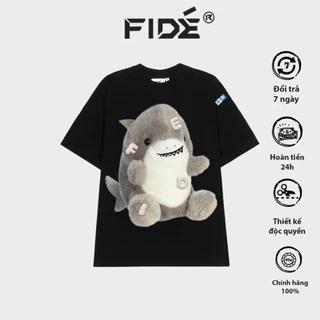 Áo thun FIDE cá mập Baby Shark phông unisex nam nữ form rộng cổ tròn ulzzang BABY SHARK Cá Mập Thường