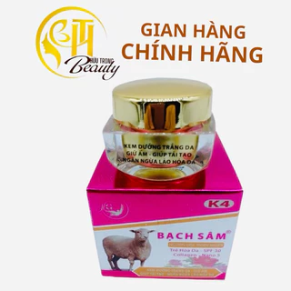 Kem Bạch Sâm K4, Kem Dưỡng Trắng Da, Dưỡng Ẩm, Tái Tạo Da, Chống Lão Hóa 18g