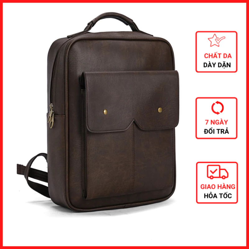 Balo da công sở đựng laptop có lót chống sốc, ba lô công sở rất sang trọng_ZBL01_4