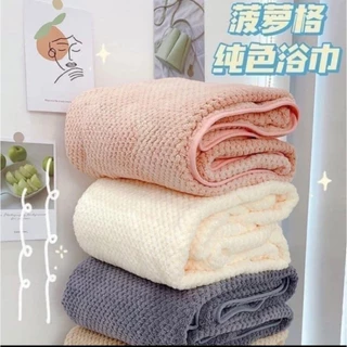 Khăn tăm san hô siêu thấm hút, khăn tắm hàn quốc chất liệu sợi Microfiber kích thước 70x140cm