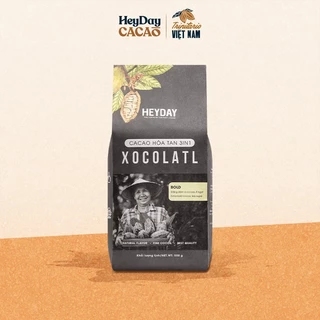 Túi 500g Bột cacao sữa 3in1 Xocolatl Bold gu đắng đậm - Heyday Cacao