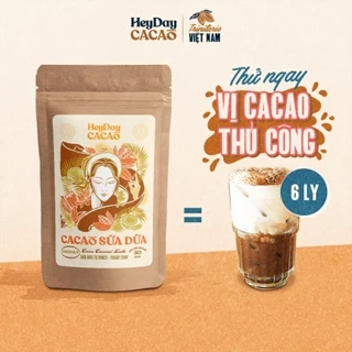 Túi 80g - Bột cacao sữa dừa tự nhiên, thuần chay – BSP Thật – Heyday Cacao