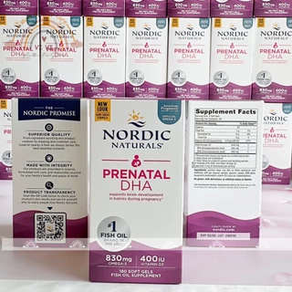 Viên uống bổ bầu - sau sinh cho mẹ Prenatal DHA Nordic (BAY AIR - ĐỦ BILL)