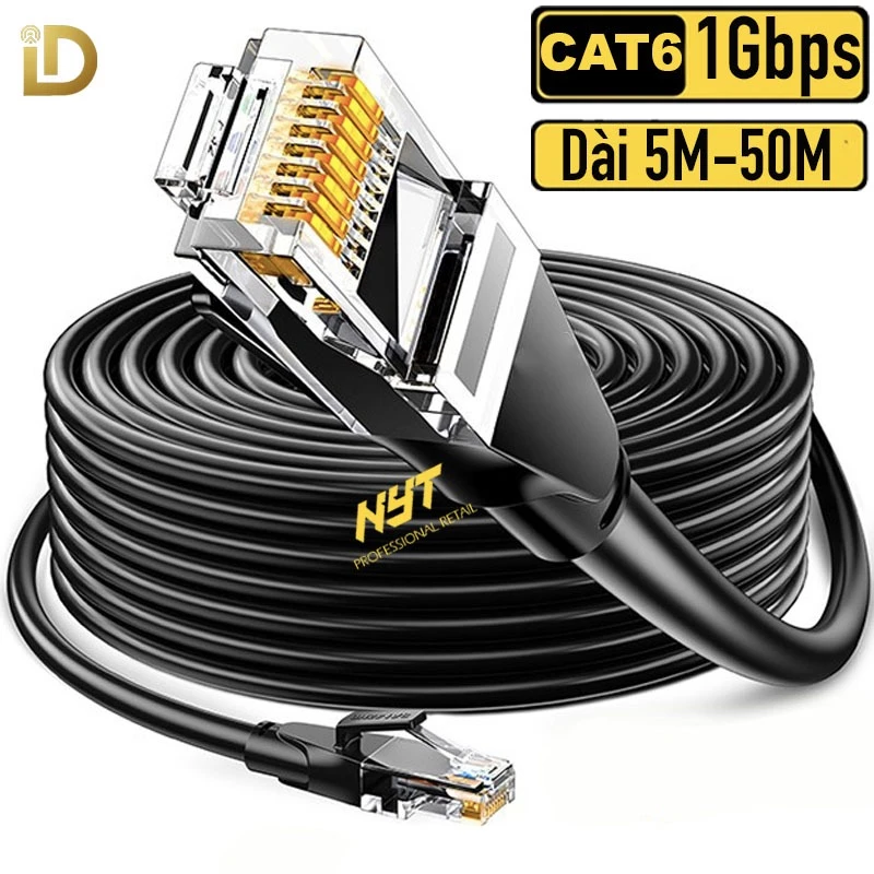 Cáp Mạng Lan Cat6 Bấm Sẵn Cao Cấp NYT LC6101 - BH 12T Đổi Mới